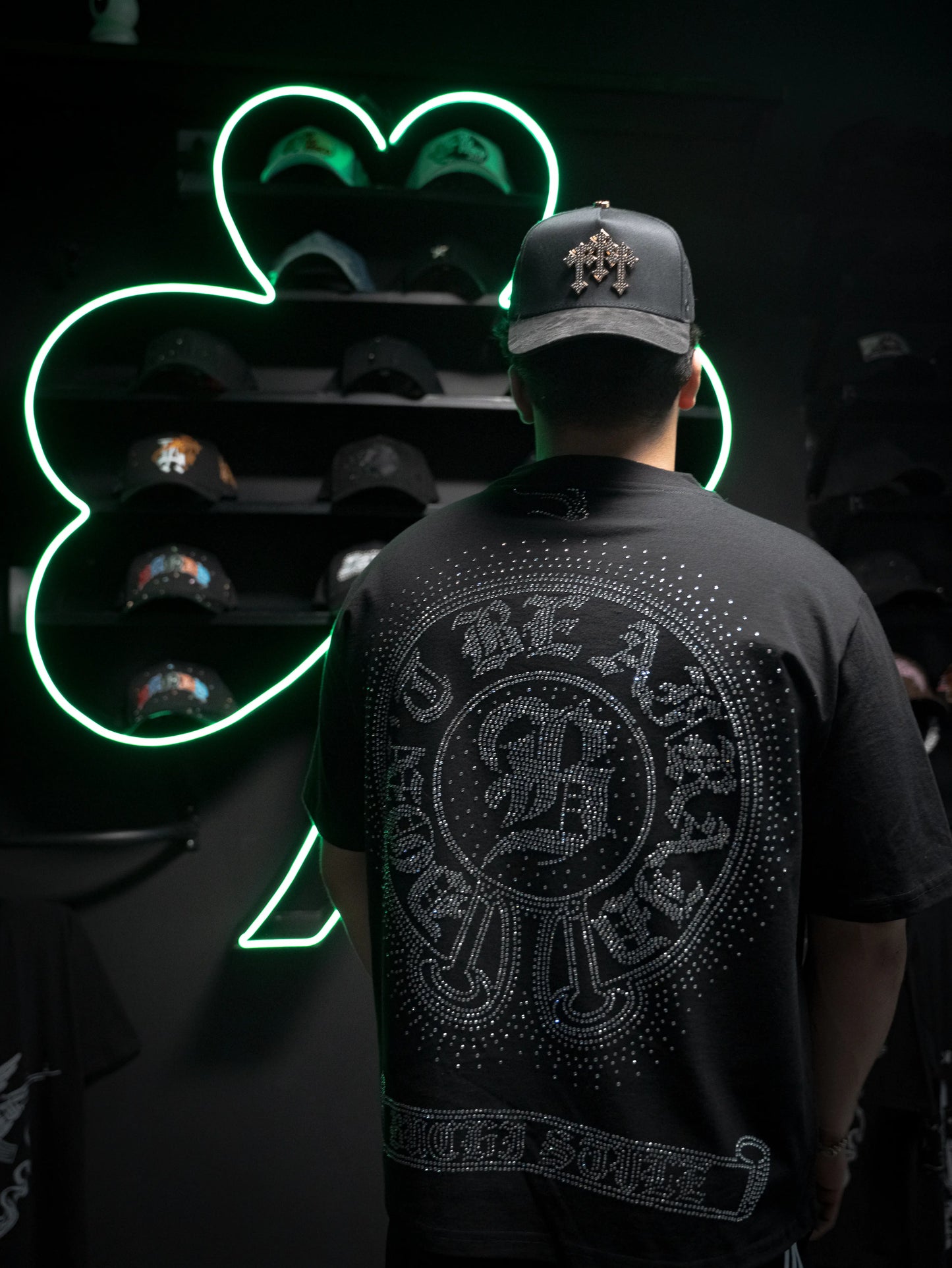 Don't Be Afraid Black Crystals Tee