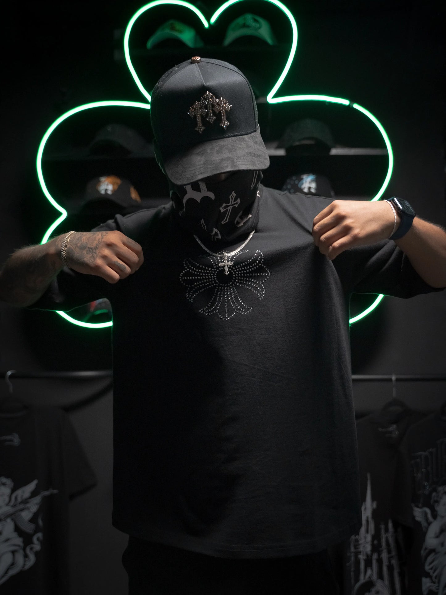 Don't Be Afraid Black Crystals Tee