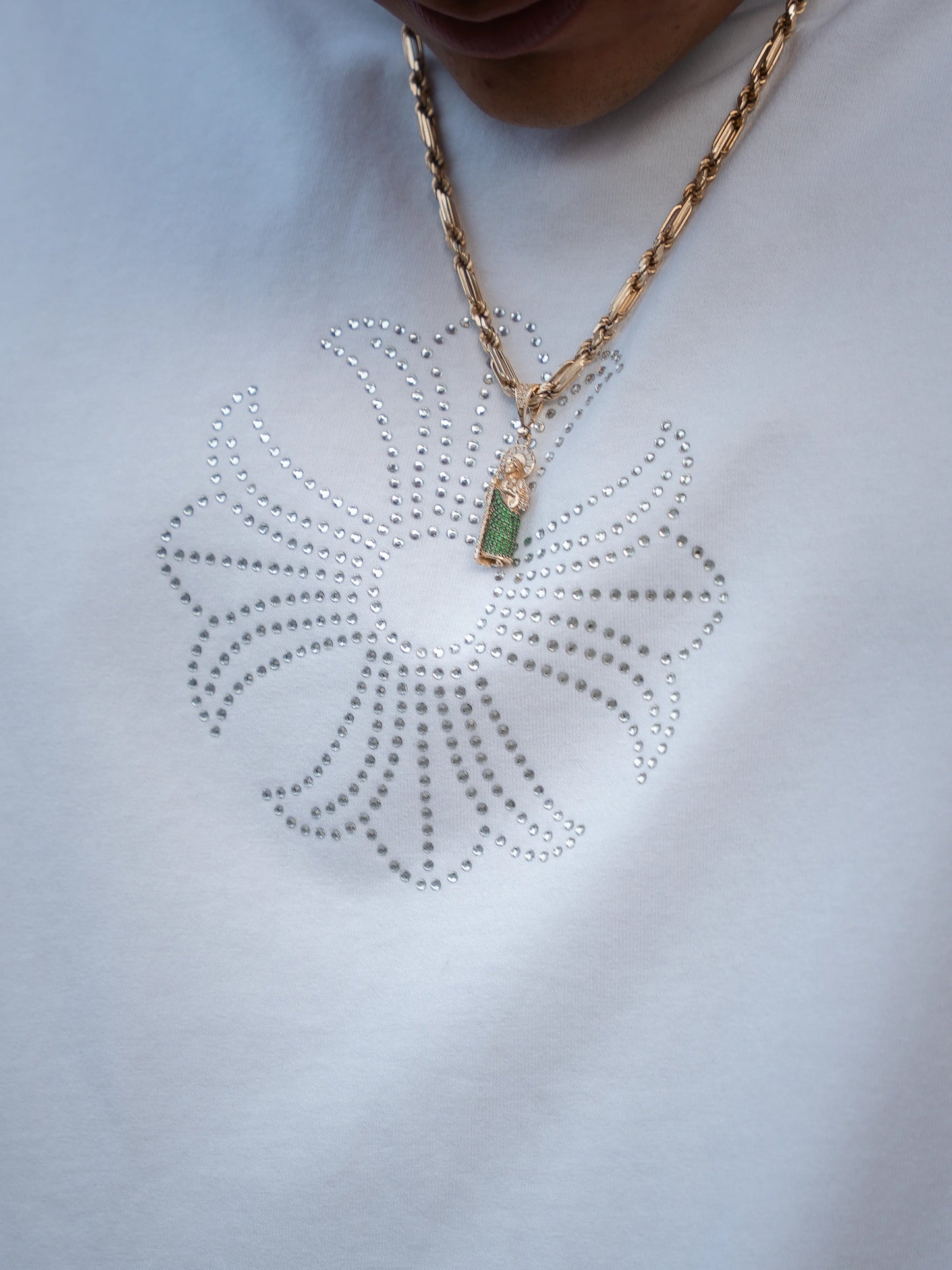 Don't Be Afraid White Crystals Tee