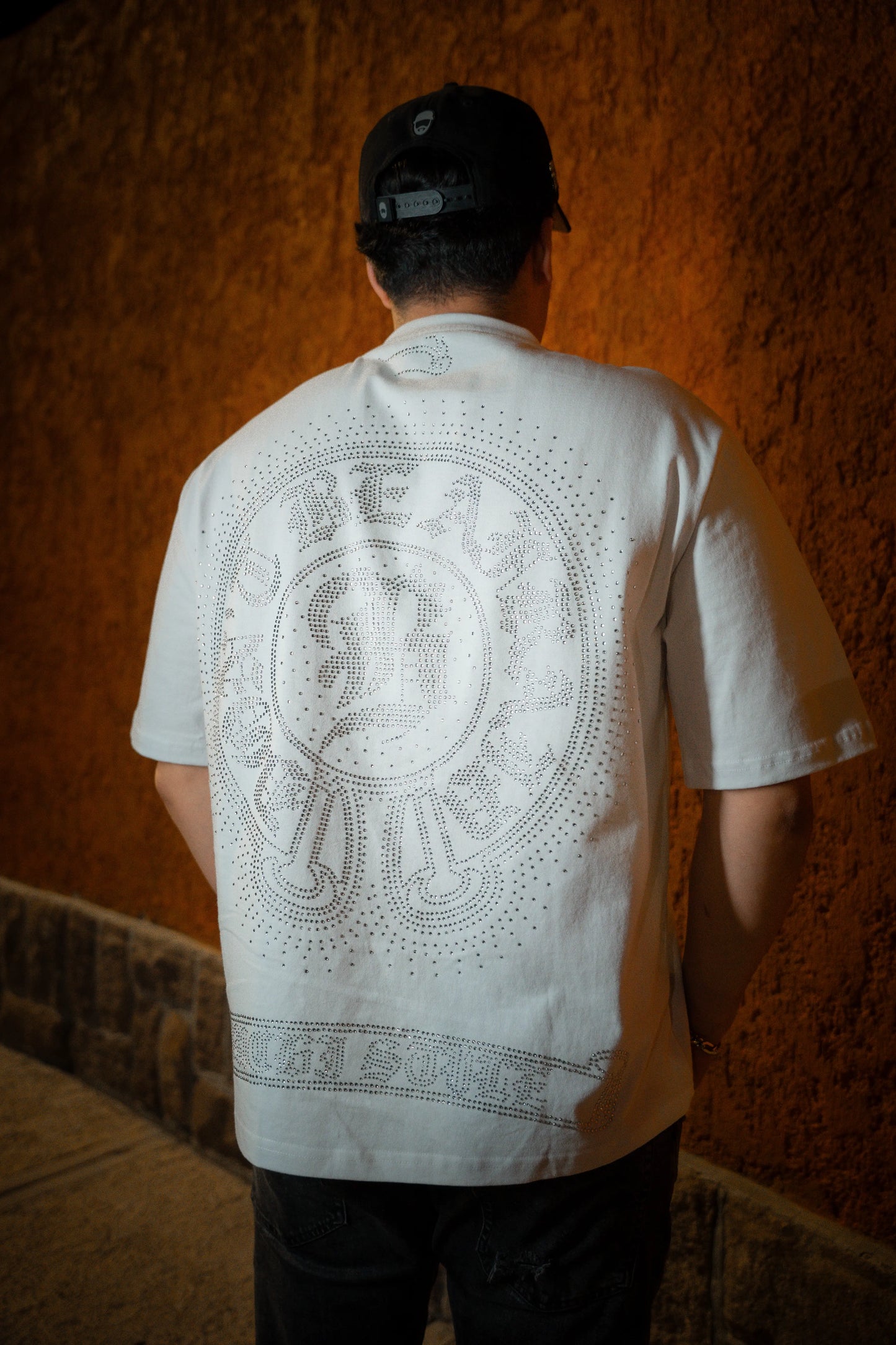Don't Be Afraid White Crystals Tee